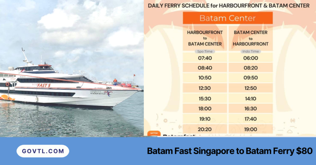 Batam Fast Singapore to Batam Ferry $80