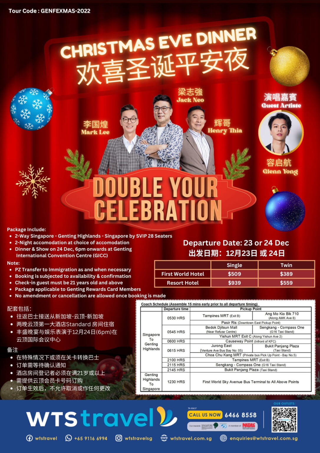 Genting Xmas 2022 Dinner & Show Package $389 - Travel News