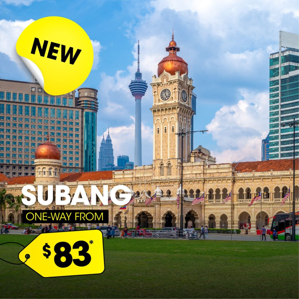 ​​Just a 1-hour flight from Singapore, get ready to enjoy quicker access to Petaling Jaya